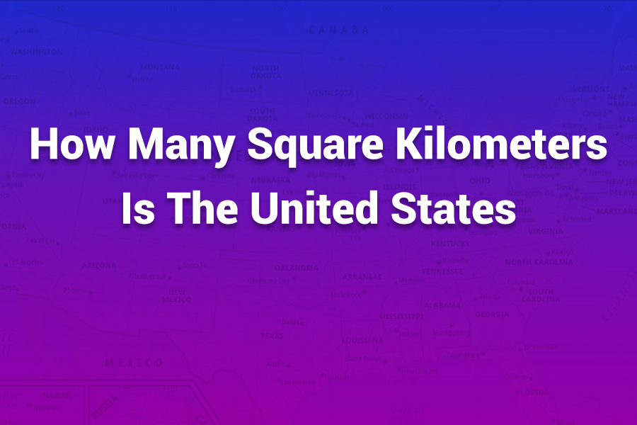 how many square kilometers is the united states