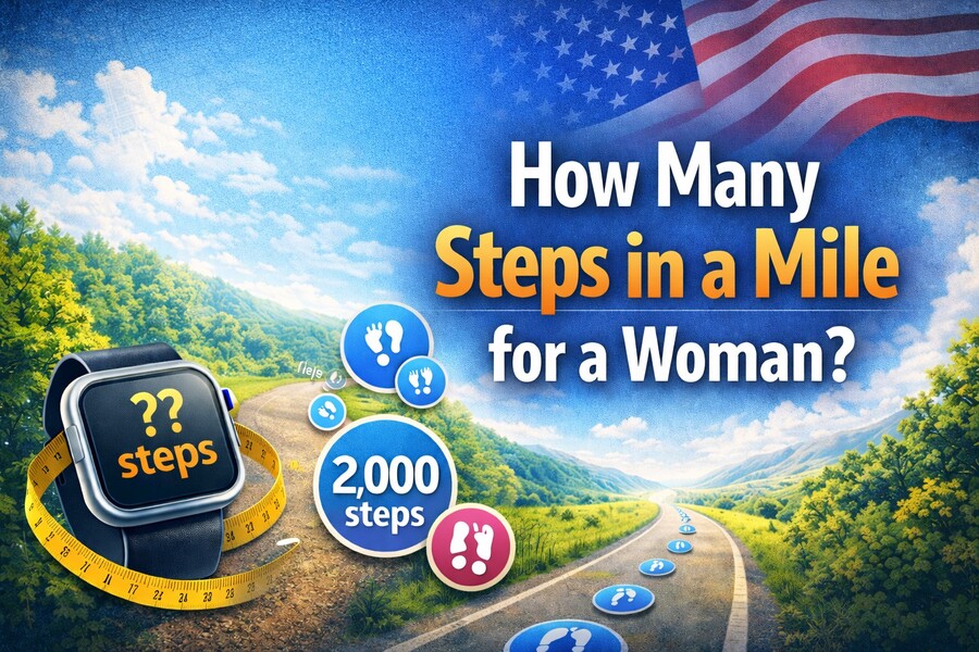 how many steps in a mile for a woman