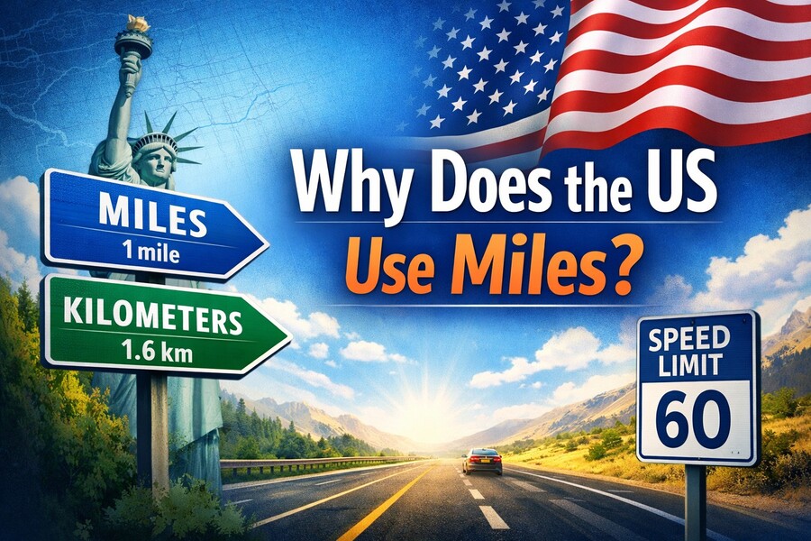 why does the US use miles